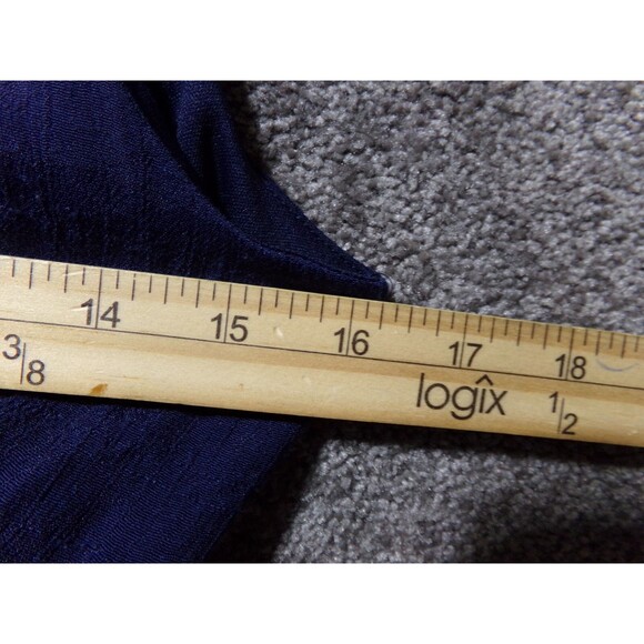 Wrangler Flowy Boho Womans M Western Lined Dress Ruffle Blue - Picture 5 of 6